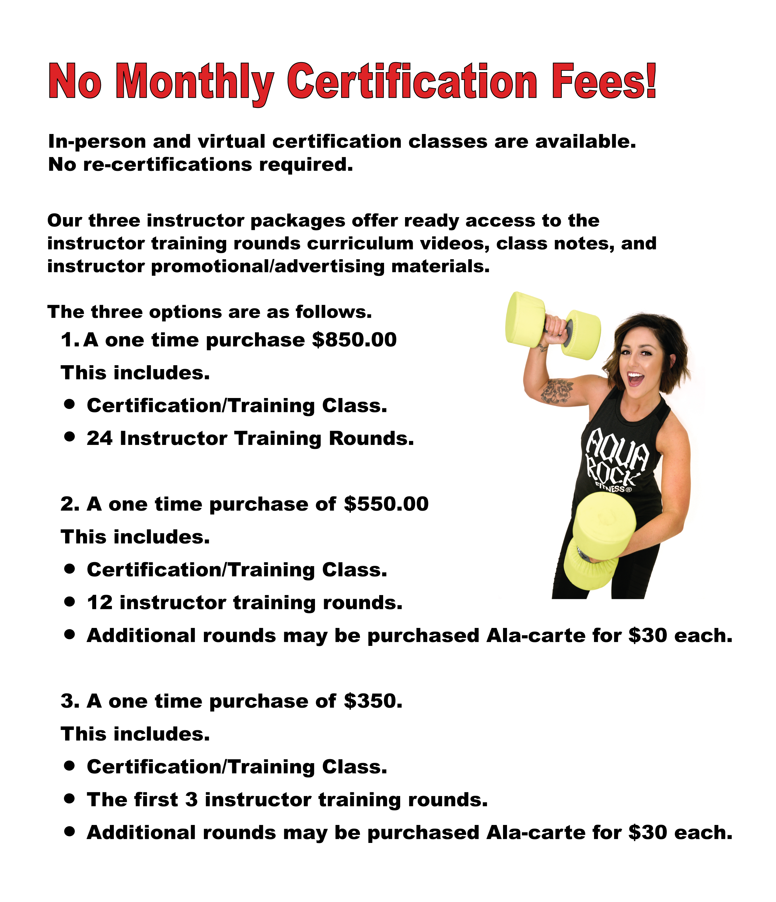 Instructor Cost Information